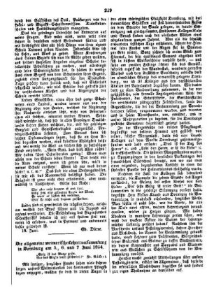 Die allgemeine weimarische Lehrerversammlung in Dornburg am 5., 6. und 7. Juni 1854