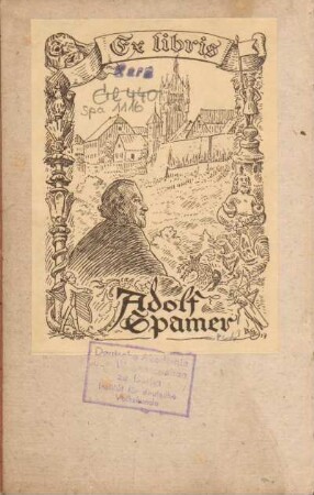 Ex libris Adolf Spamer