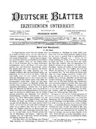 Beruf und Berufswahl