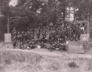Gruppenaufnahme der 7. Companie des Königlich-Sächsischen 4. Infanterieregiments Nr. 103