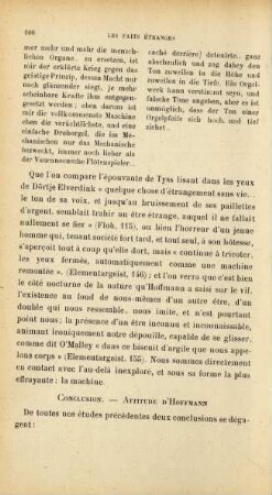 Conclusion - Attitude d'Hoffmann