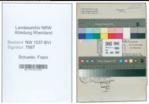 Entnazifizierung Franz Schueler , geb. 29.01.1904 (Angestellter)