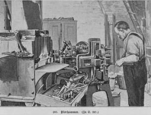 Schmiedemaschine für Messerklingen : Technikgeschichte | Industrie und Technik | Schmieden und Schmiede-Einrichtungen