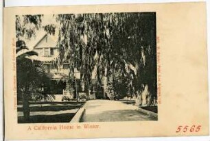 Kalifornien. A California Home in Winter