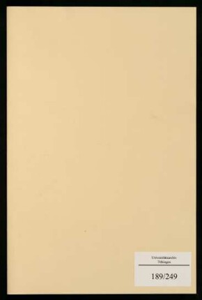 Promotionsverfahren von Adolf Kiefe (1876-1941)