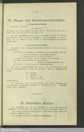 IV. Oeffentliche Wahlen
