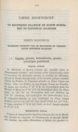 Vijfde hoofdgroup. De Moluksche eilanden en Nieuw Guinea met de Papoewah-eilanden