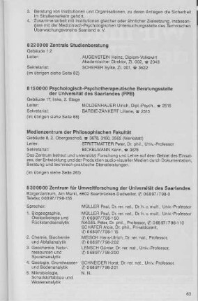 Zentrale Studienberatung