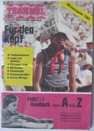 Miniausgabe der Kinderzeitung "Trommel" für Schüler der 4.-6. Klasse (Thälmann-Pioniere)