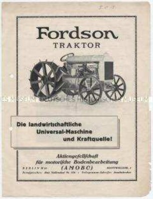 Traktoren Fordson-Motor