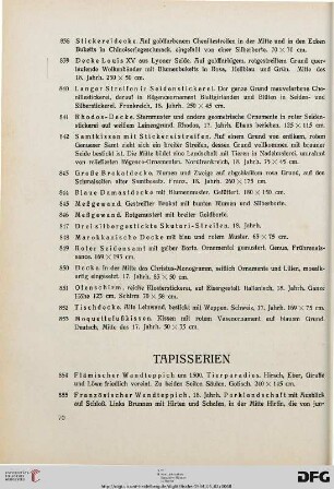 Tapisserien (Nr. 854-859)