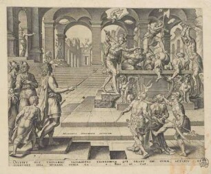 Die Ermordung der Priester aus Samaria, Blatt 7 aus der Folge "König Joschija restauriert das Gesetz des Herrn"
