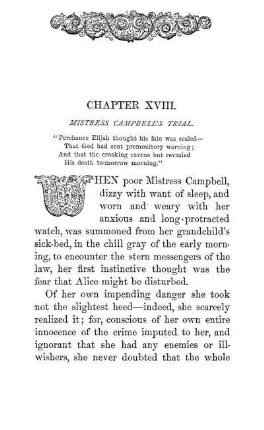 Chapter XVIII. Mistress Campbell's Trial.