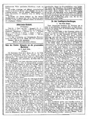 Rede des Fürsten Bismarck an die preussischen Oberlehrer : am 8. April 1895 ; (Schluss)