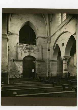 ehem. Klosterkirche, Innenraum, Ansicht gegen Westen vor dem Umbau