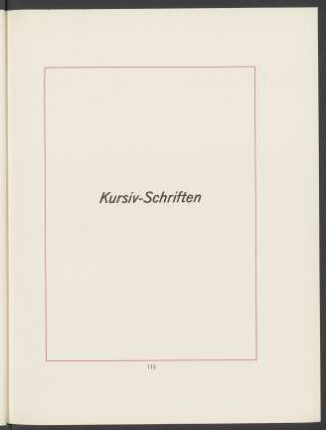 Kursiv-Schriften