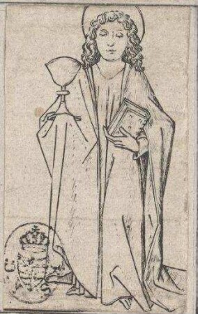 Der heilige Johannes (Teil von: Der thronende Heiland und die zwölf Apostel)