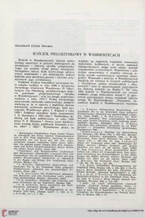 6: Kościół pielgrzymkowy w Wambierzycach