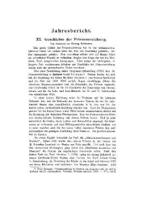 Geschichte der Prinzenerziehung : (Jahresbericht)