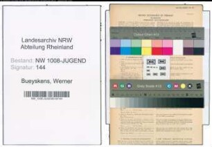 Entnazifizierung Werner Bueyskens , geb. 26.03.1922 (Weber)