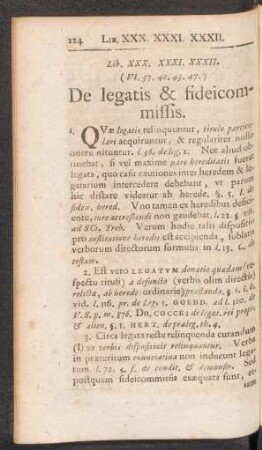 Lib. XXX. XXXI. XXXII ... De legatis & fideicommissis