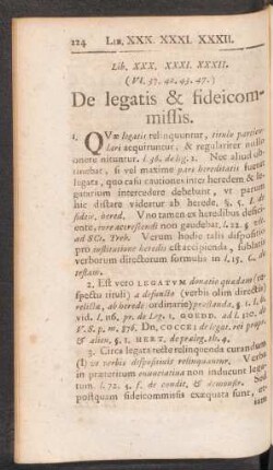 Lib. XXX. XXXI. XXXII ... De legatis & fideicommissis