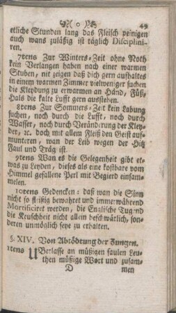 §. XIV. Von Abtödtung der Zungen.