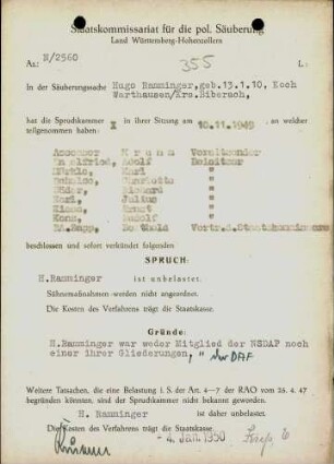 Ramminger, Hugo