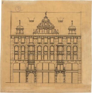 Pfann, Paul; Nürnberg, Königstr. 33-37; Wohn- und Geschäftshaus L. Ostermayr - Ansicht