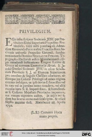 Privilegium