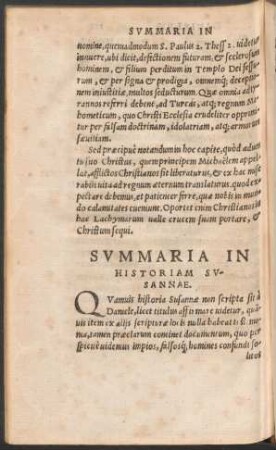 Summaria In Historiam Susannae.
