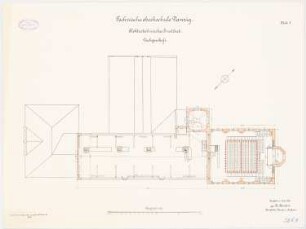 Elektrotechnisches Institut der Technischen Hochschule Danzig: Grundriss DG 1:100