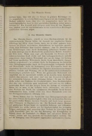 3. Das Ohmsche Gesetz.