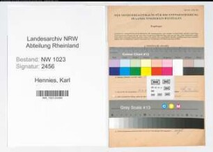 Entnazifizierung Karl Hennies , geb. 20.03.1898 (Verwaltungsangestellter)