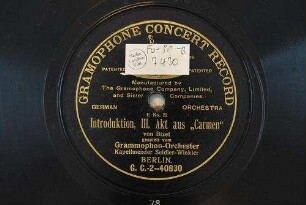 Introduktion, III. Akt, aus "Carmen" / von Bizet