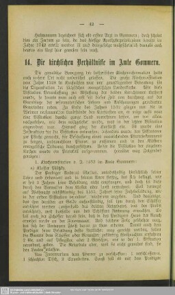 14. Die kirchlichen Verhältnisse im Amte Gommern