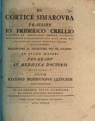 De Cortice Simarovba