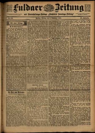 Ausgabe vom Montag, den 06. November 1899.