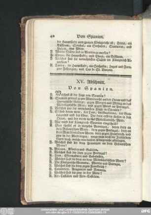 XV. Abschnitt. Von Spanien.