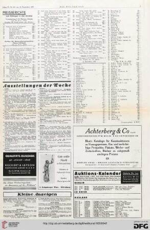Nr. 50 (15. Dez. 1935), S. 3: Preisberichte