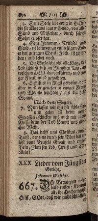 XXX. Lieder vom Jüngsten Gericht.