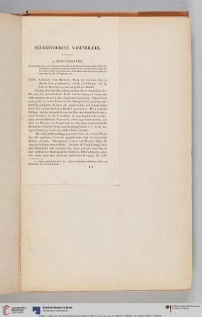 I. Neuerworbene Denkmäler der Königlichen Vasensammlung. Neuerworbene Vasenbilder. a. Ägyptisirende
