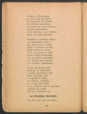La primera traición