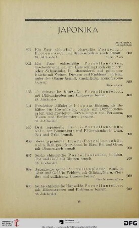 Japonika (Nr. 601-645)