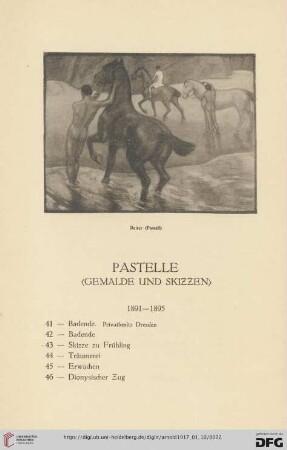 Pastelle (Gemälde und Skizzen) (Nr.41-95)