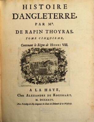 Histoire D'Angleterre, 5. Contenant le Régne de Henri VIII.
