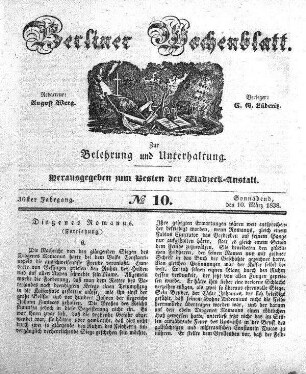 No. 10, Sonnabend, den 10. Maerz 1838.