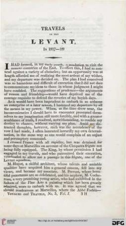Travels in the Levant in 1817-1818