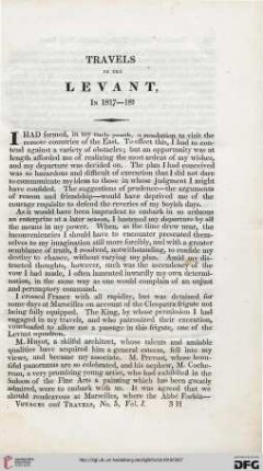 Travels in the Levant in 1817-1818