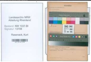 Entnazifizierung Kurt Rasenack , geb. 05.11.1900 (Bahnrat)